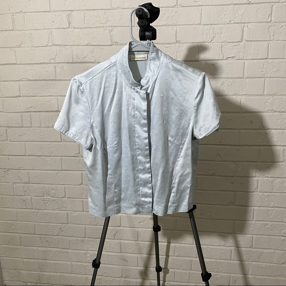 Silk button up